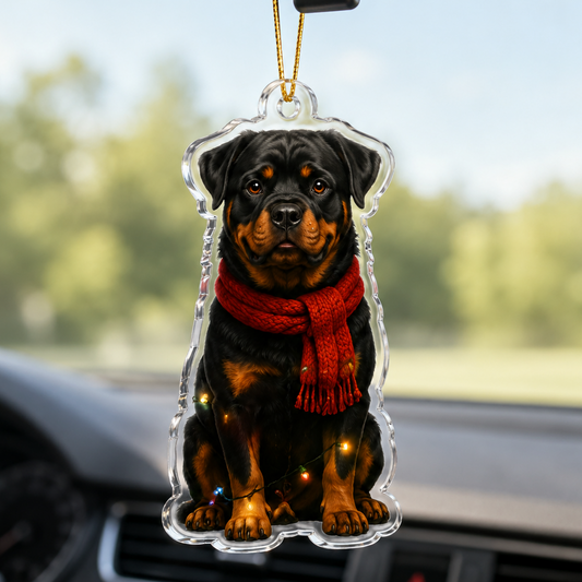 Dog Christmas Ledlight Rottweiler