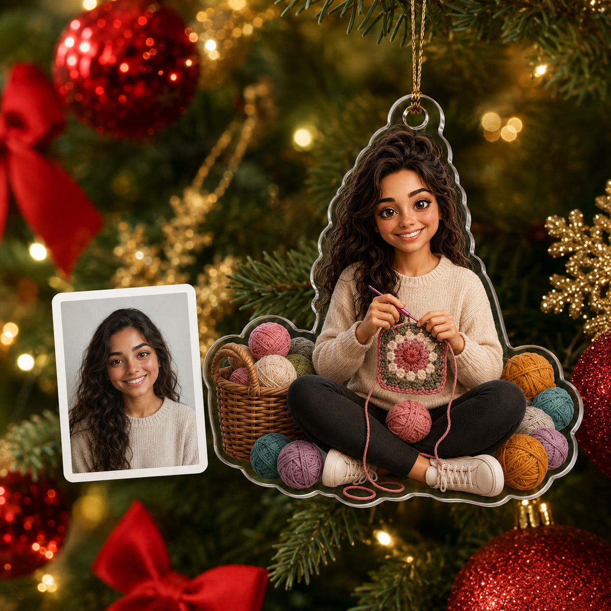 Custom Photo Hobbies Acrylic - Crocheting