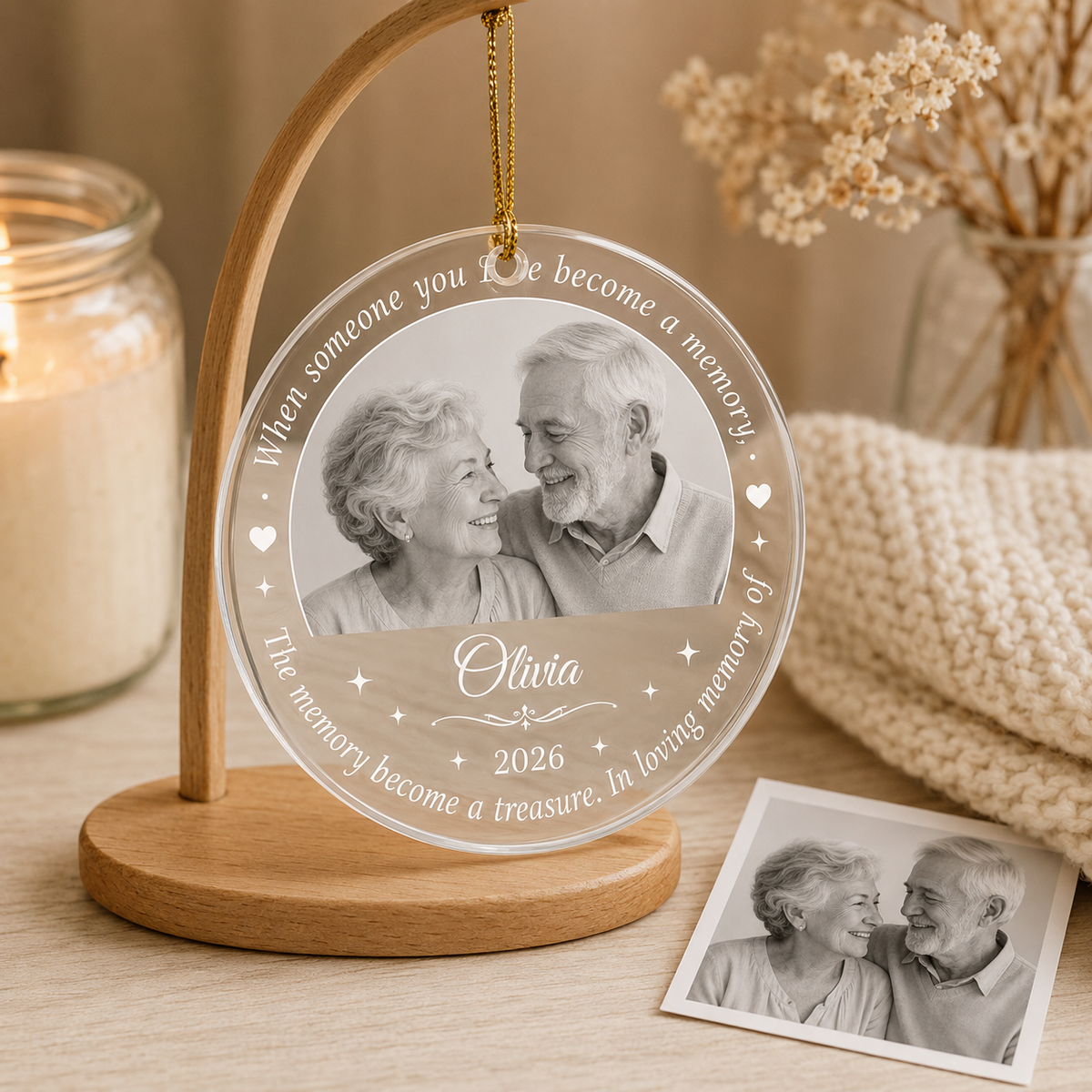 Custom Photo Love Becomes A Memory