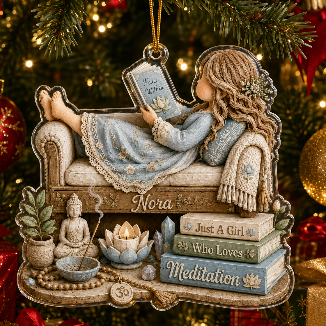 Personalized Just A Girl Hobby Meditation