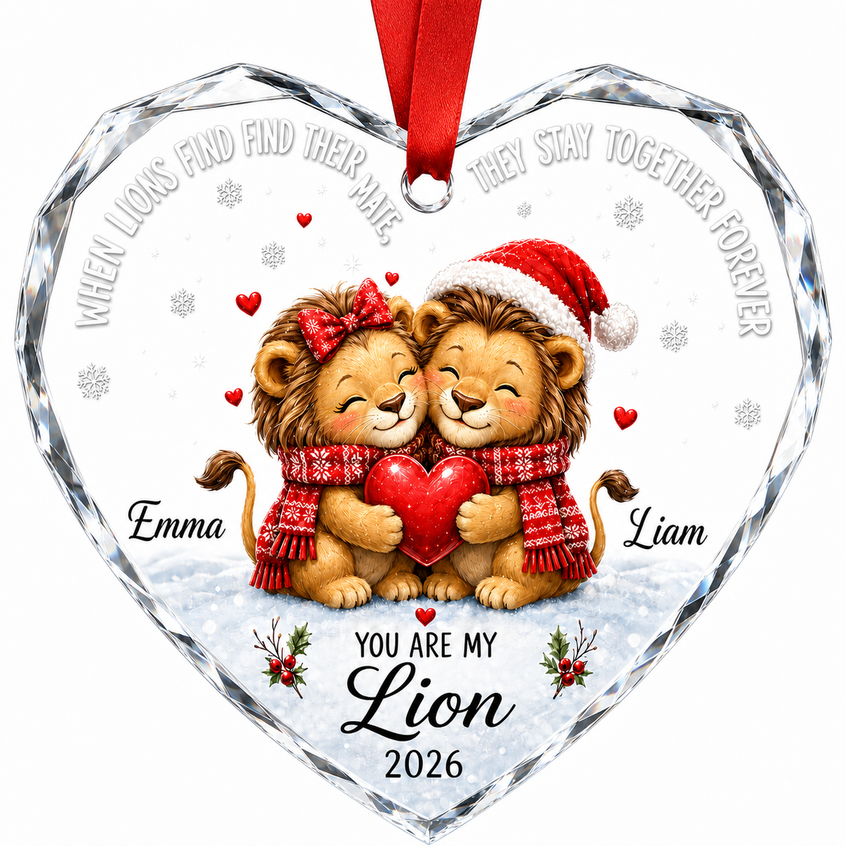 Custom Animal Couple Lion