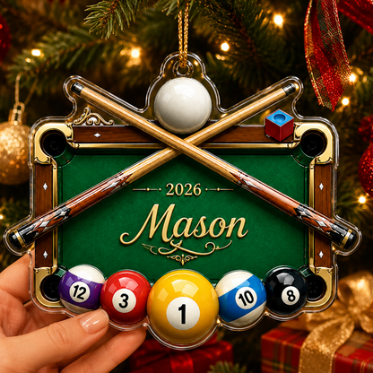 Custom Name Billiards Classic Pool Table Acrylic