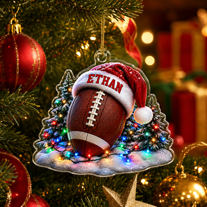 Custom Sports Christmas Acrylic - American Football