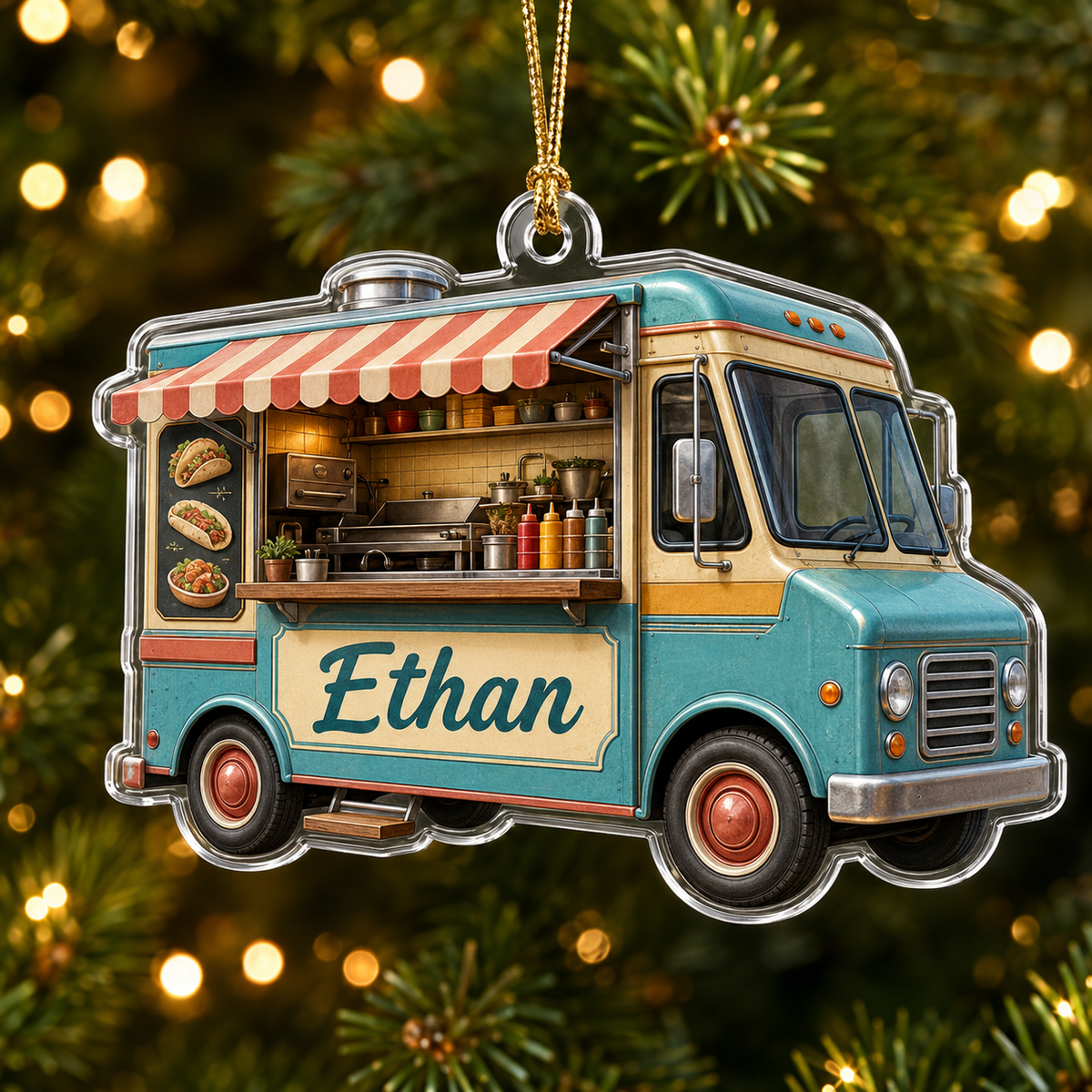 Food Lover Food Truck Ornament