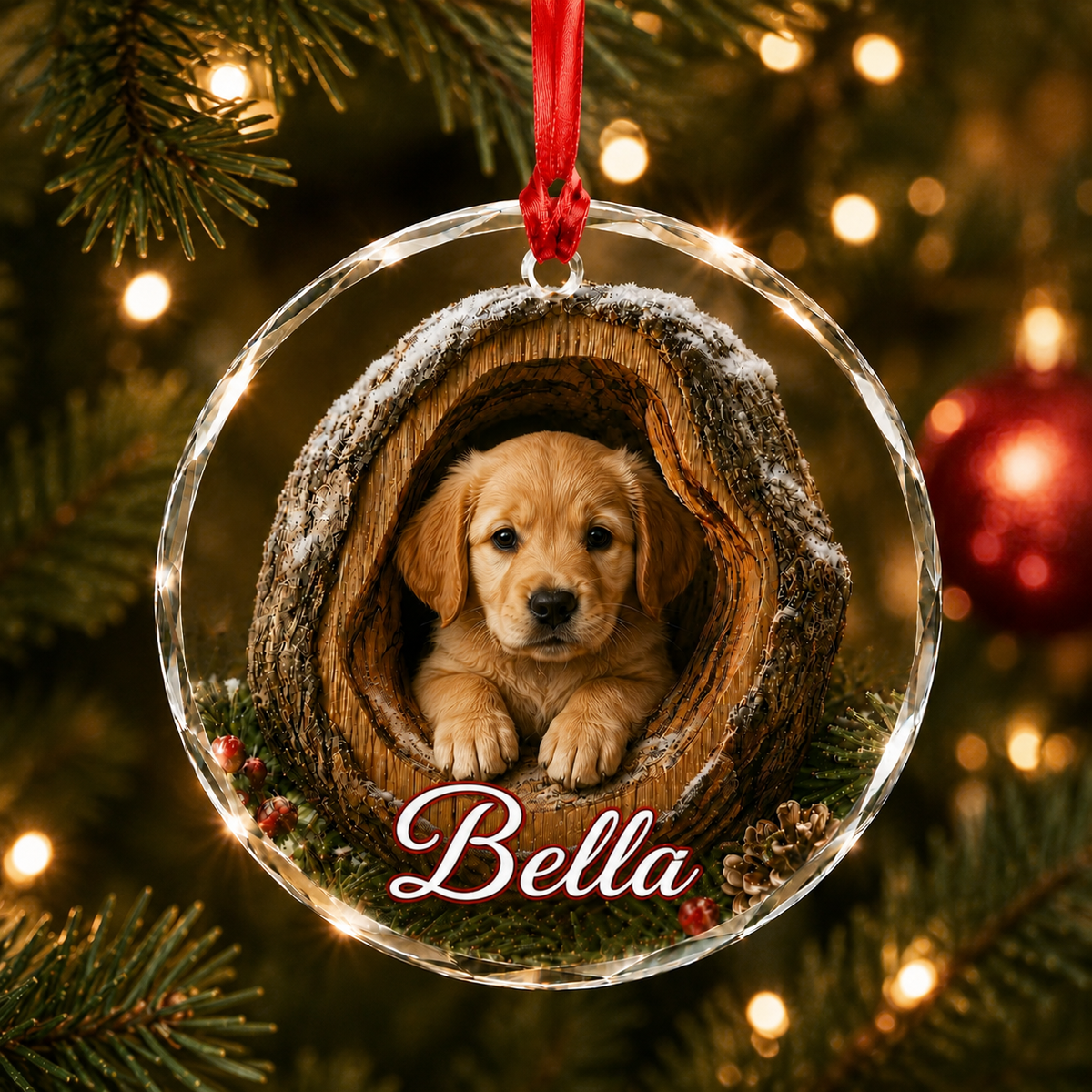 Glass ornament Animal Dog