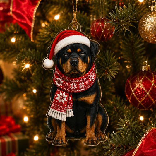 Dog Funny Christmas Rottweiler
