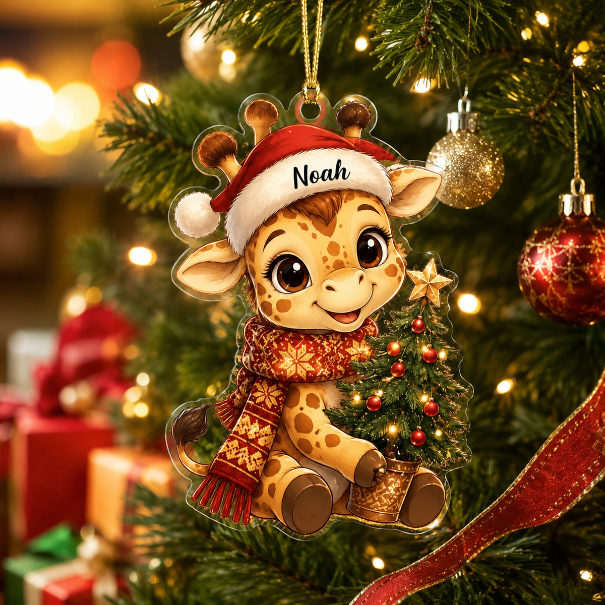 Animal Christmas Giraffe