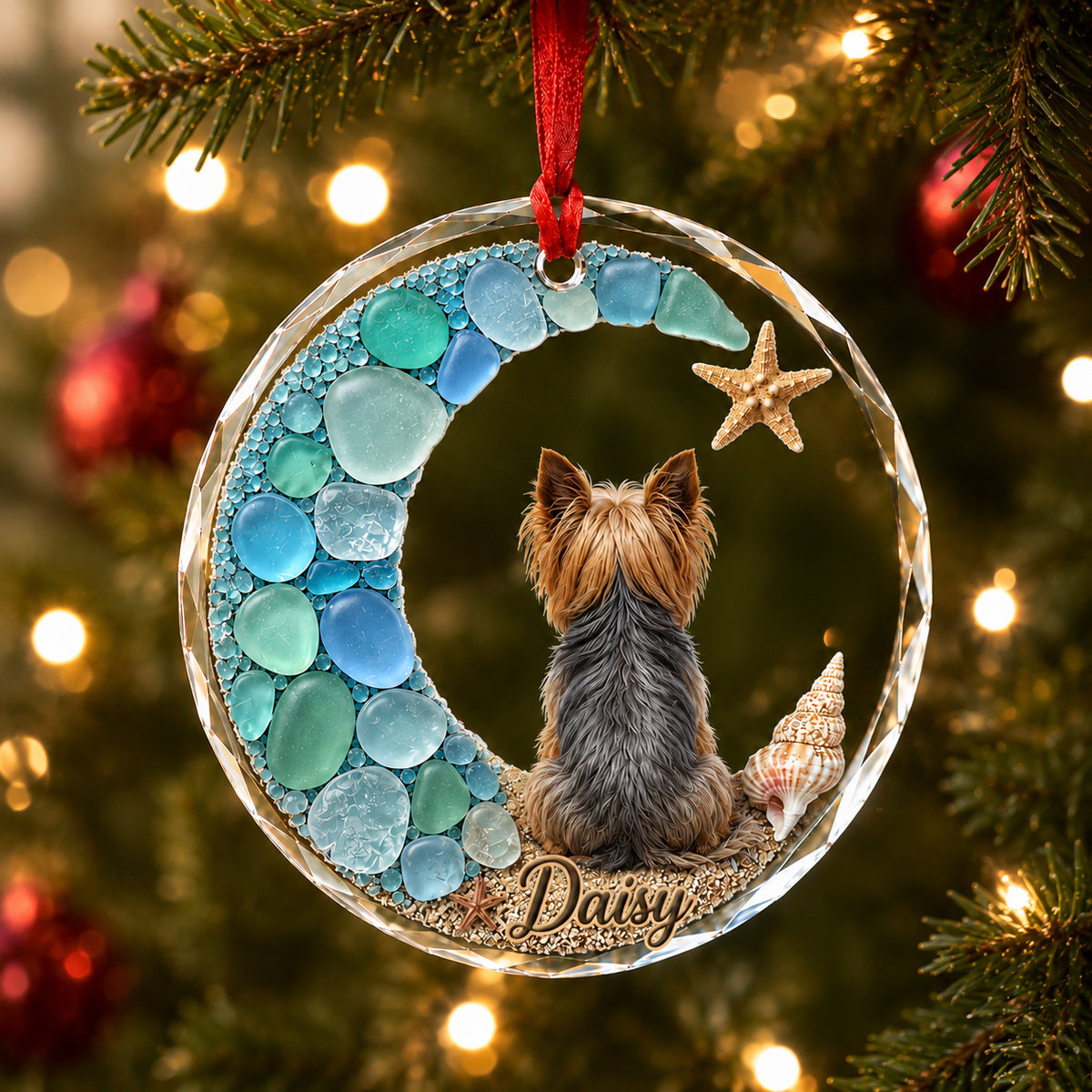 Custom Dog Seashell Yorkshire Terrier