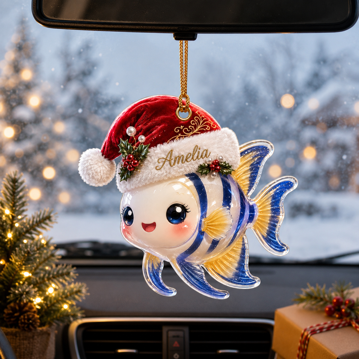 Animal With Santa Hat Angelfish