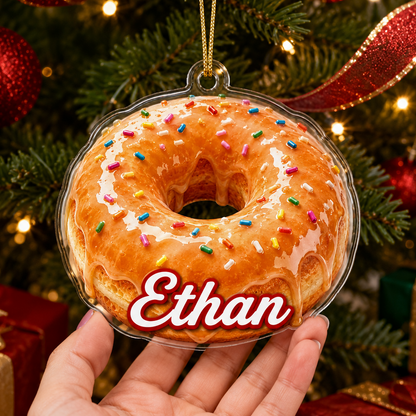 Breakfast Custom Name Glazed Donut Acrylic