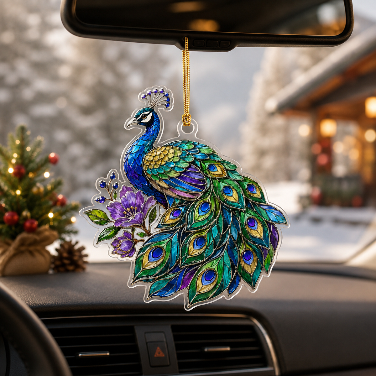 Bird With Flower Peacock