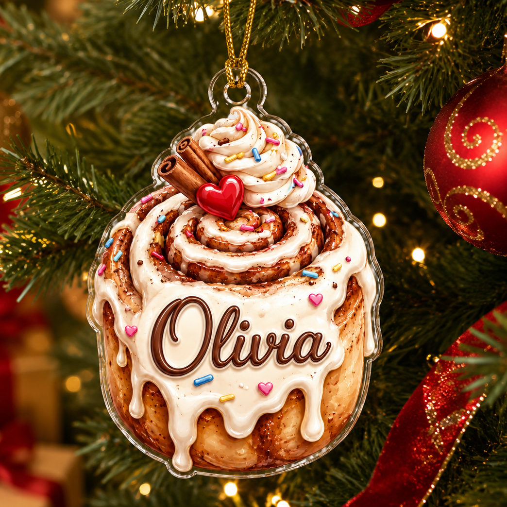 Custom Dessert Cinnamon Roll Acrylic