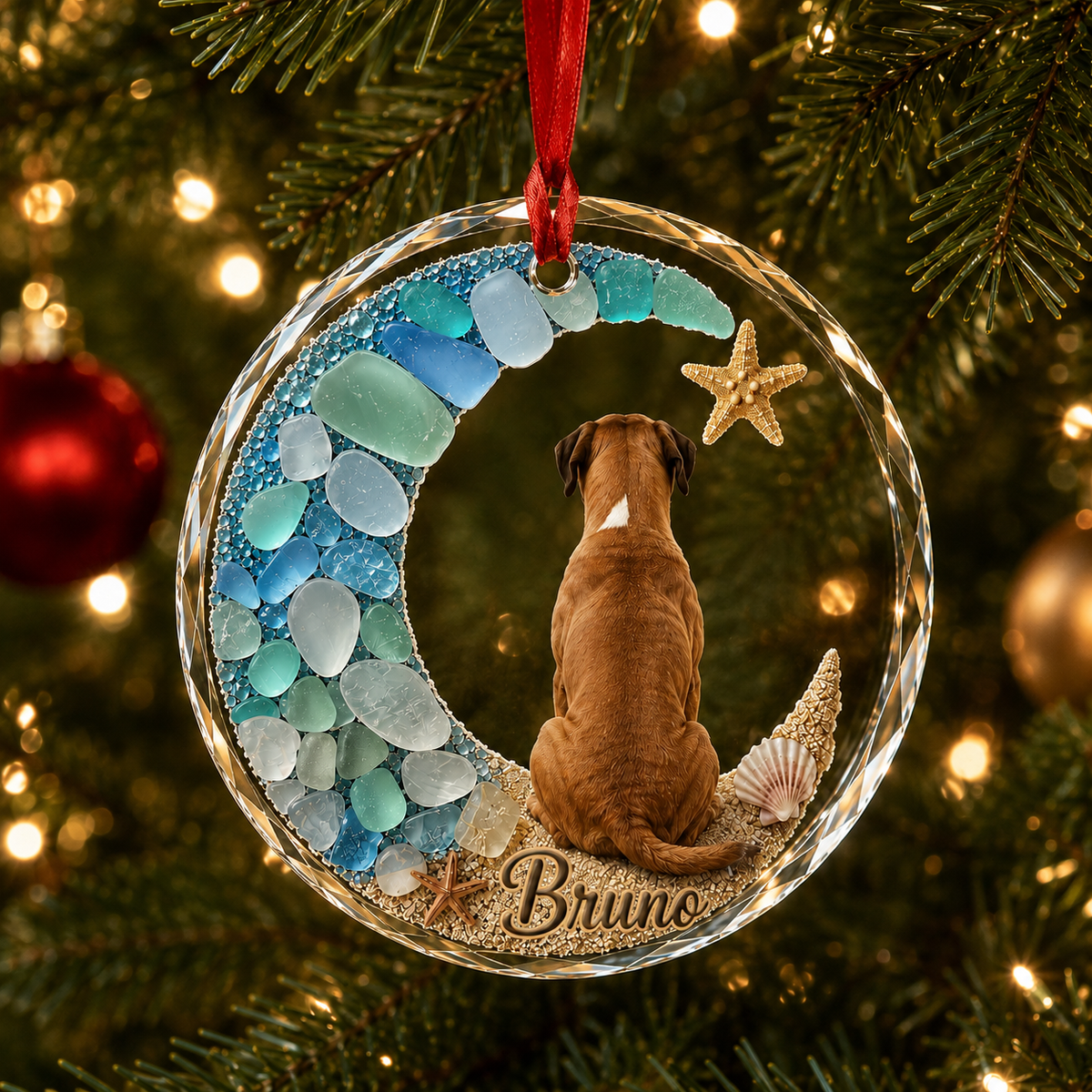 Custom Dog Seashell Boxer