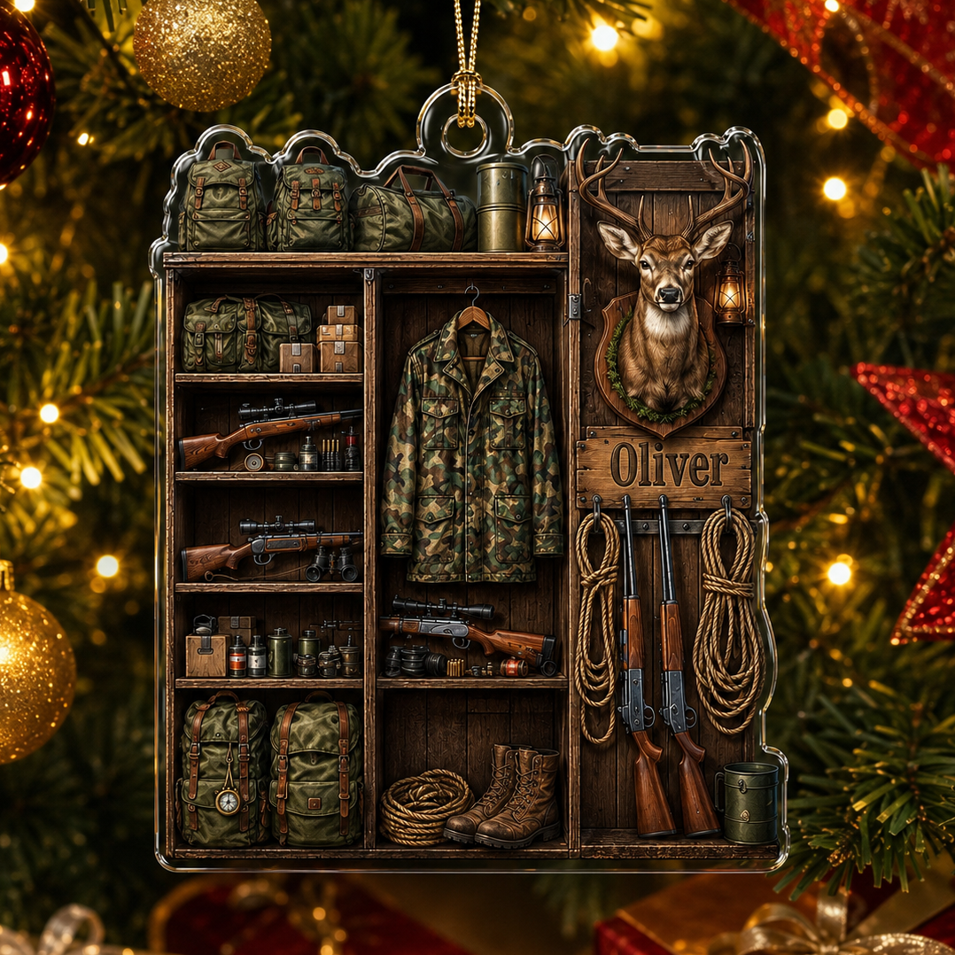 Personalized Hunting Gear Locker Acrylic
