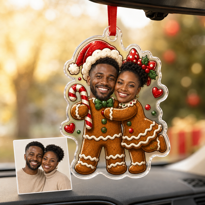 Custome Photo Couple Gingerbread