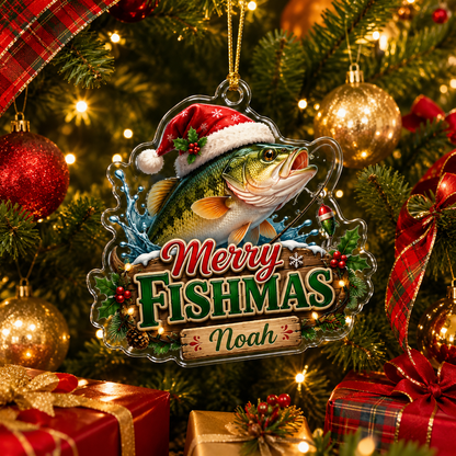 Personalized Fishing Fishmas Acrylic