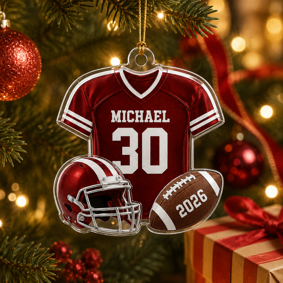 American Football Custome Name Acrylic Style 7