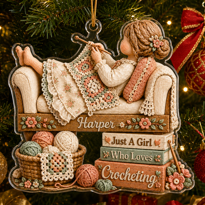 Personalized Just A Girl Hobby Crocheting