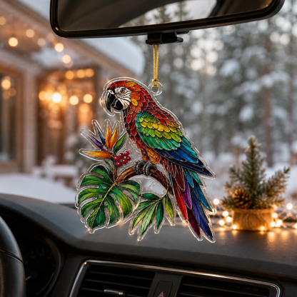 Bird With Flower Parrot