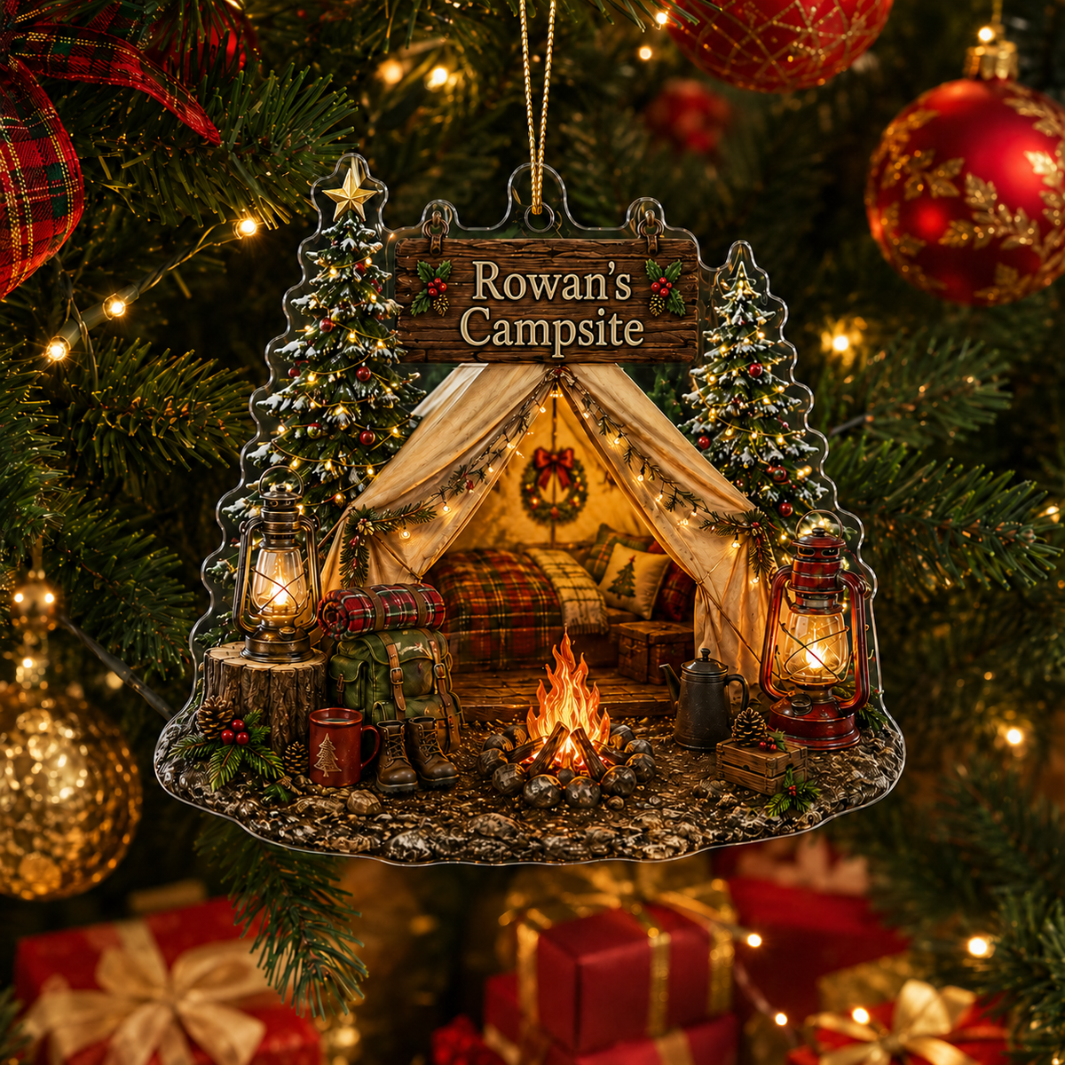 Camping Personalize Acrylic Campsite