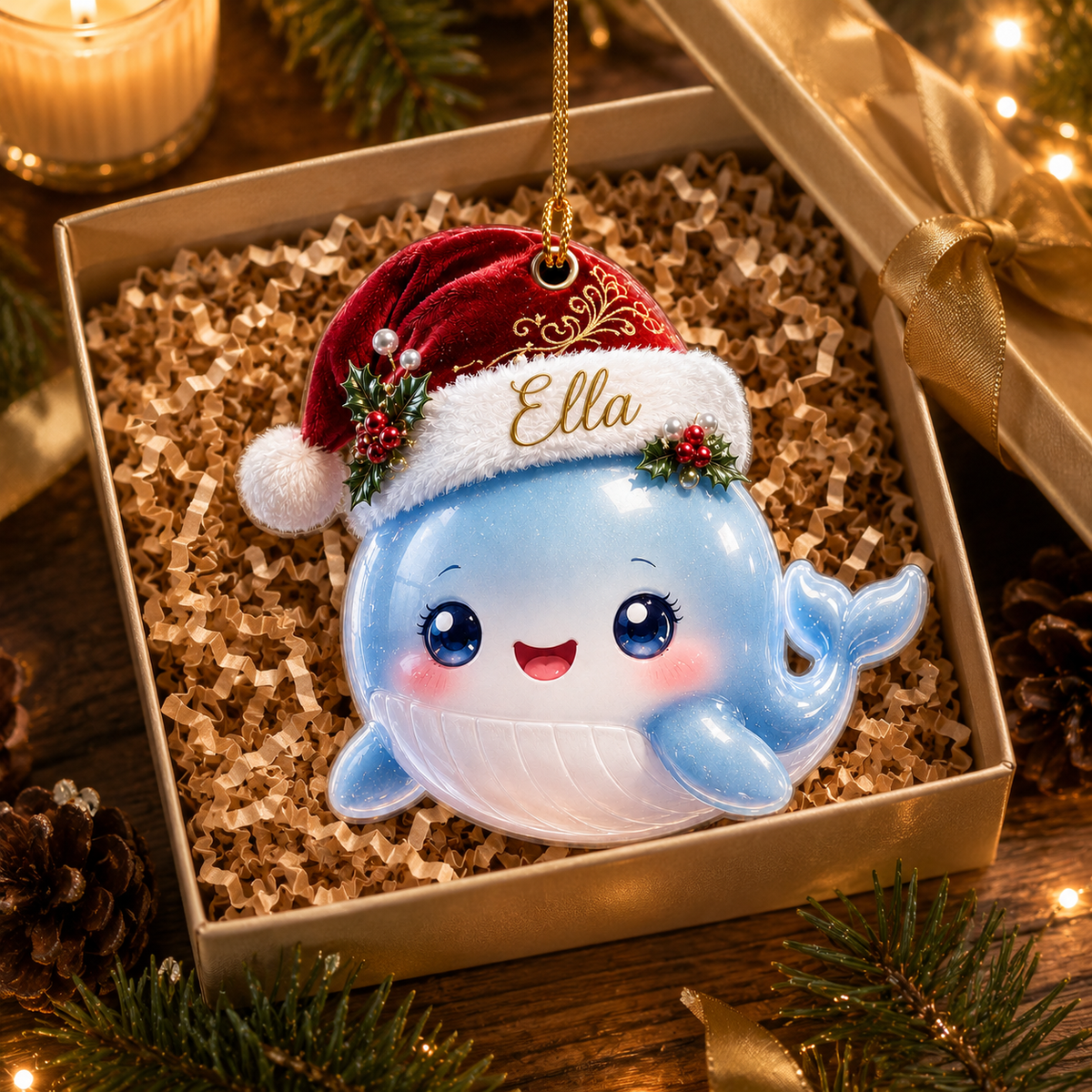 Animal With Santa Hat Whale