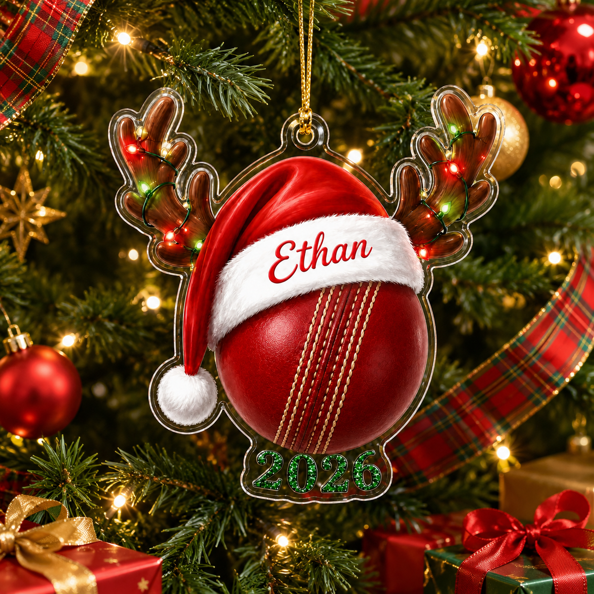 Christmas Sports 2026 Cricket Acrylic