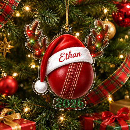 Christmas Sports 2026 Cricket Acrylic