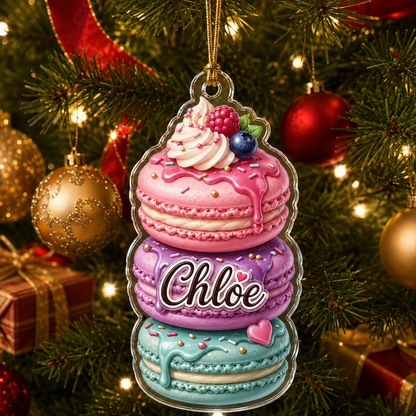 Custom Dessert Macaron Acrylic
