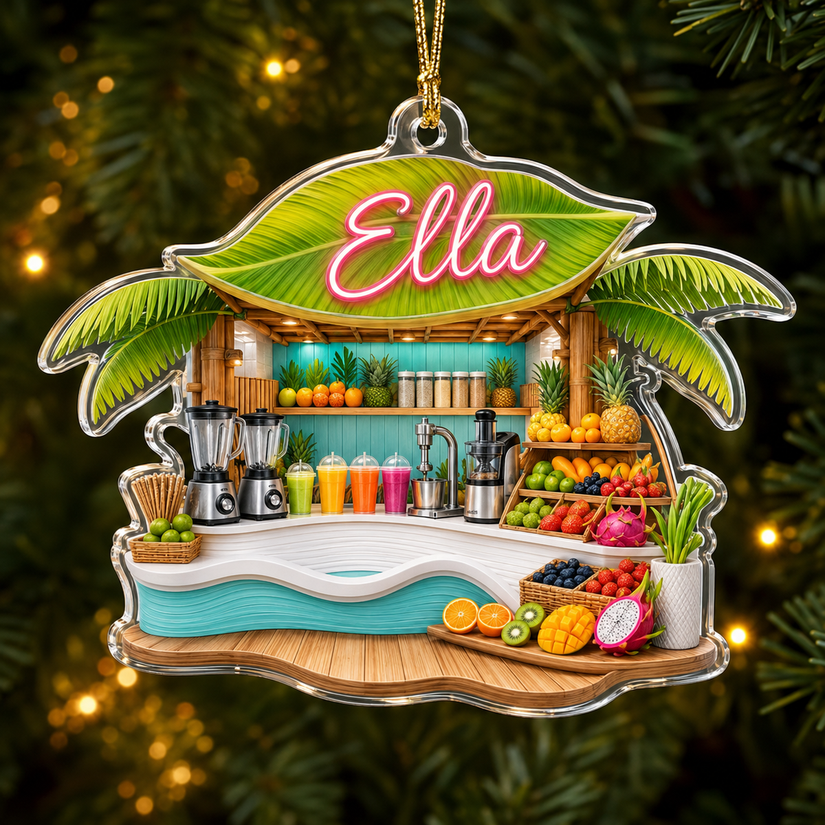 Food Lover Juice Smoothie Bar Ornament