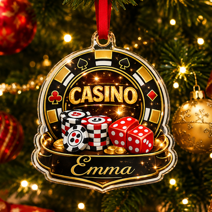 Pocker Custome Name Acrylic Winner Casino