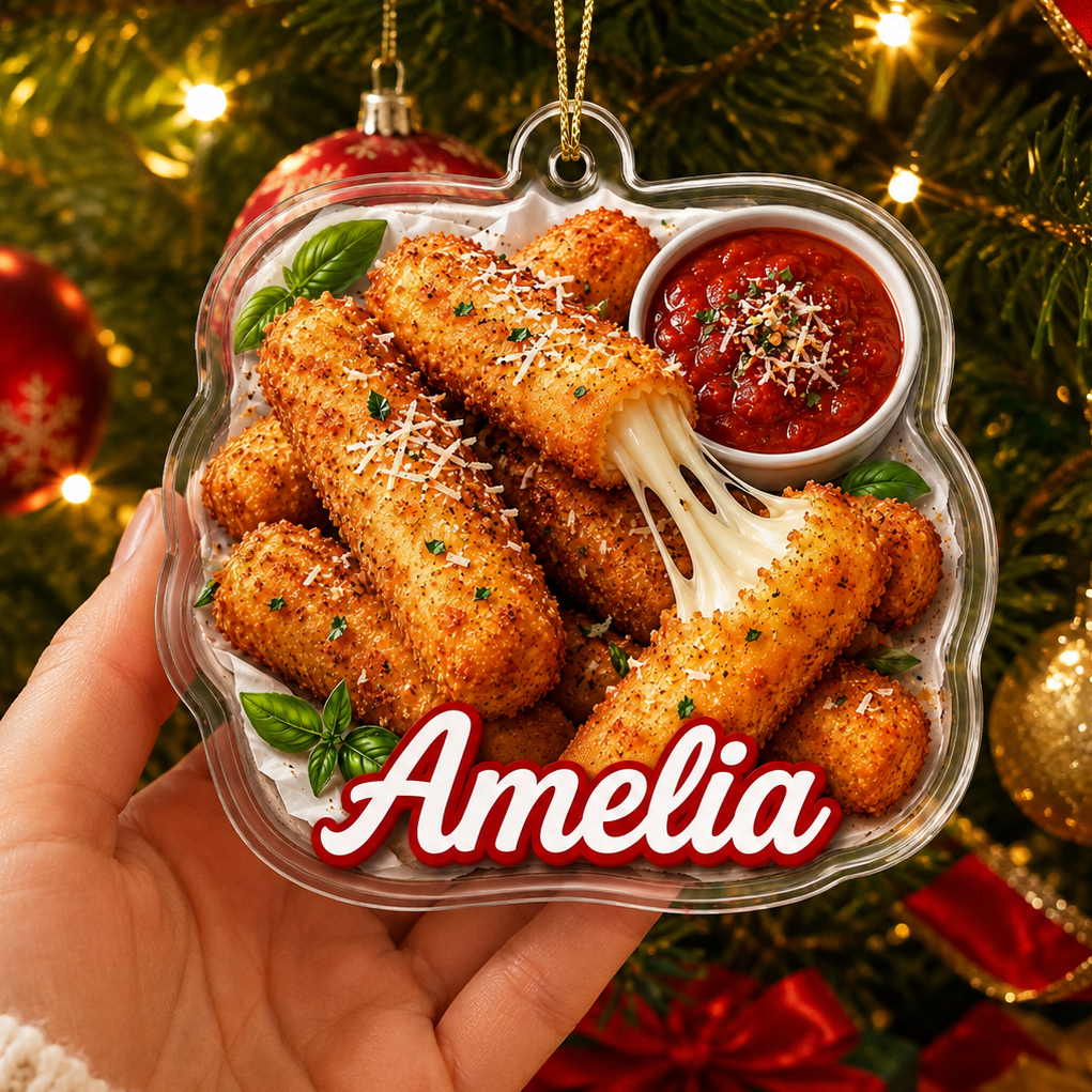 Breakfast Custom Name Mozzarella Sticks Acrylic