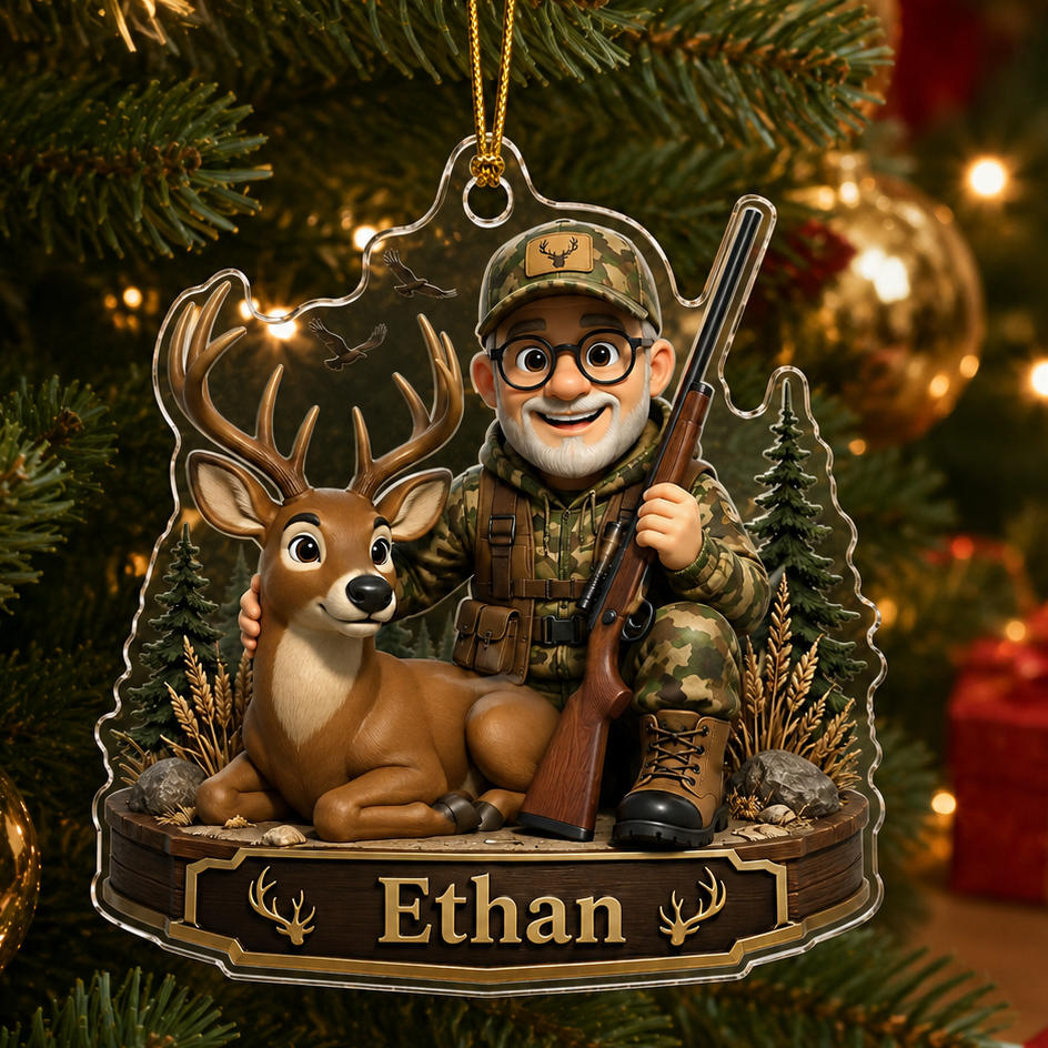 Personalized Hunting Woodland Deer Legacy Acrylic