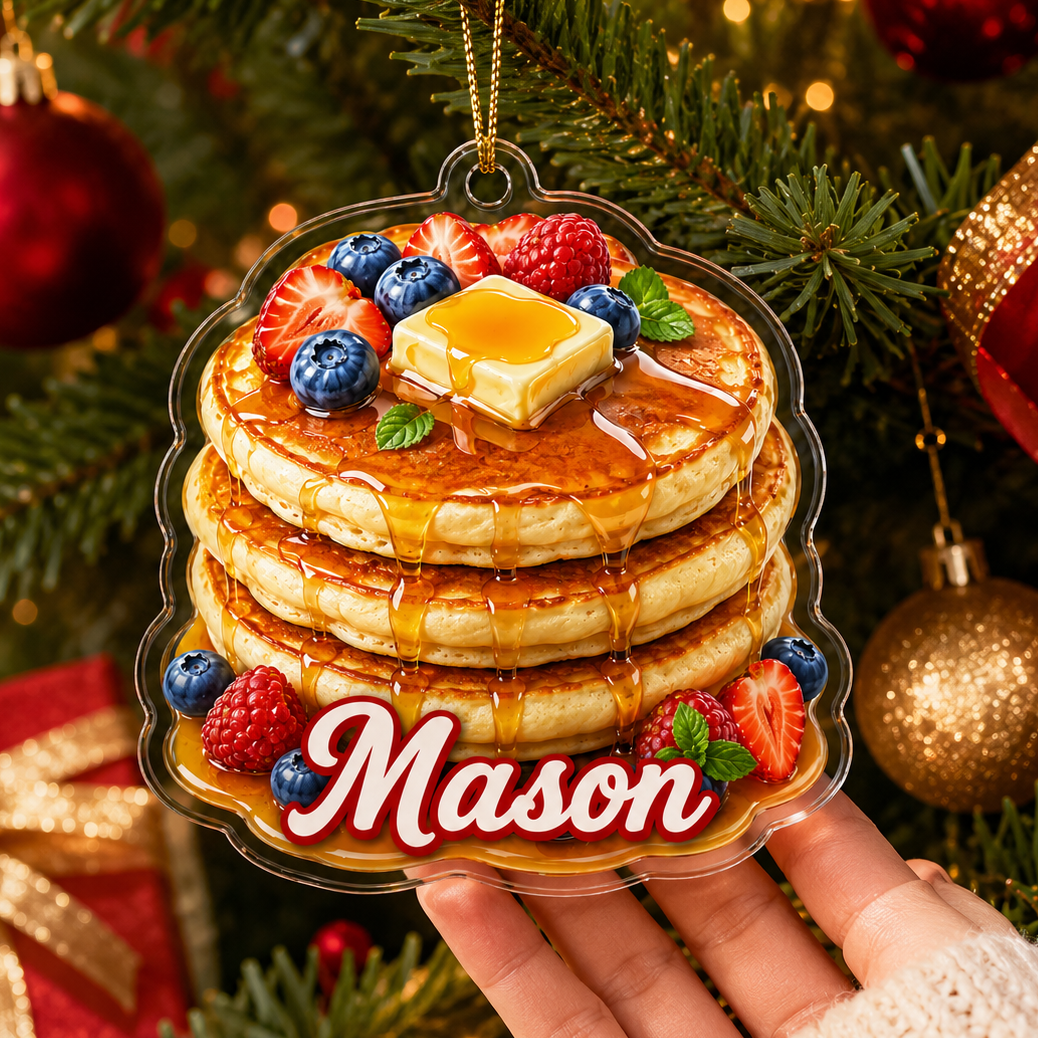 Breakfast Custom Name Pancake Acrylic