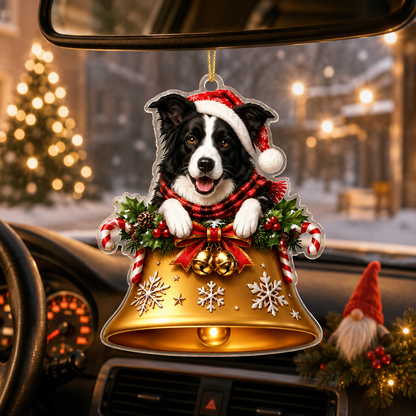Dog Christmas Bell Border Collie