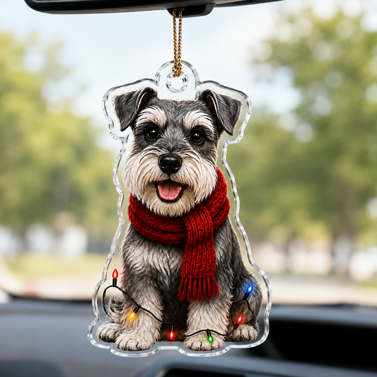 Dog Christmas Ledlight Miniature Schnauzer