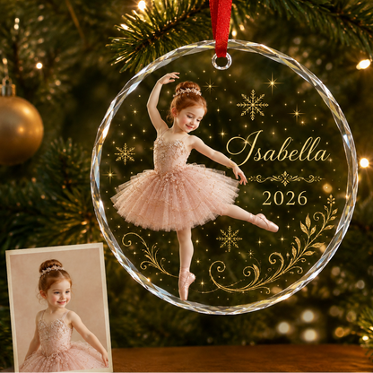 Custom Photo Dancing Glass Baby Girl