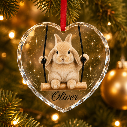 Animal Glass Ornament Rabbit