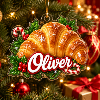 Custom Name Food Acrylic - Croissant