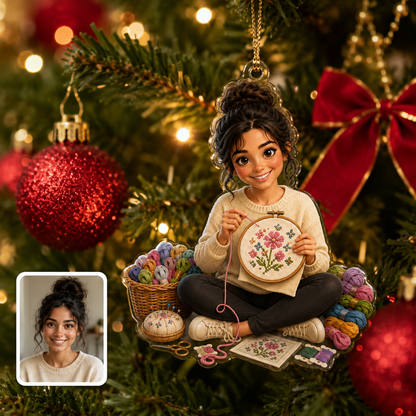 Custom Photo Hobbies Acrylic - Cross-Stitching