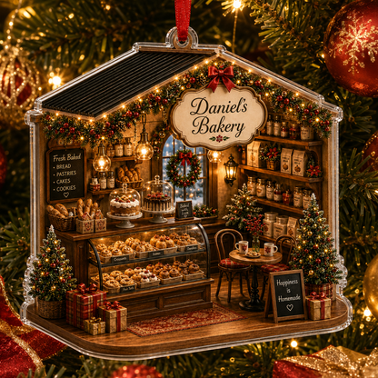Personalized Kitchen Utensils Acrylic Christmas Bakery