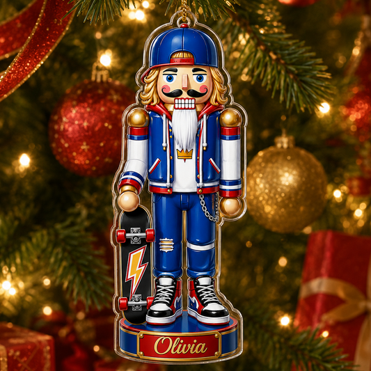 Sports Nutcracker Skateboarding Acrylic