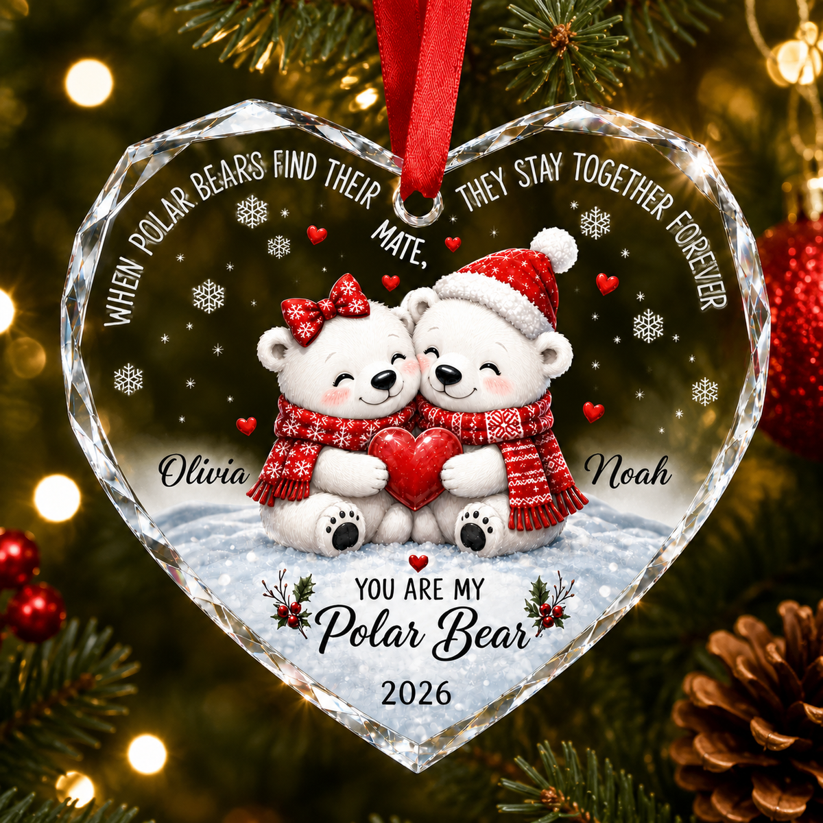 Custom Animal Couple Polar Bear