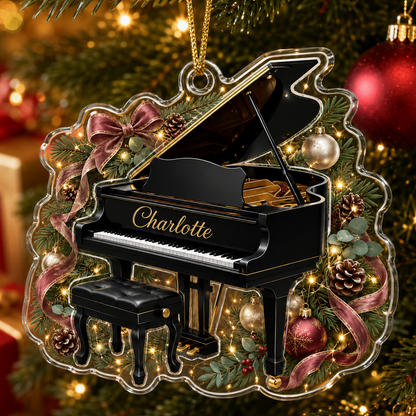 Piano Custome Name Acrylic Style 9