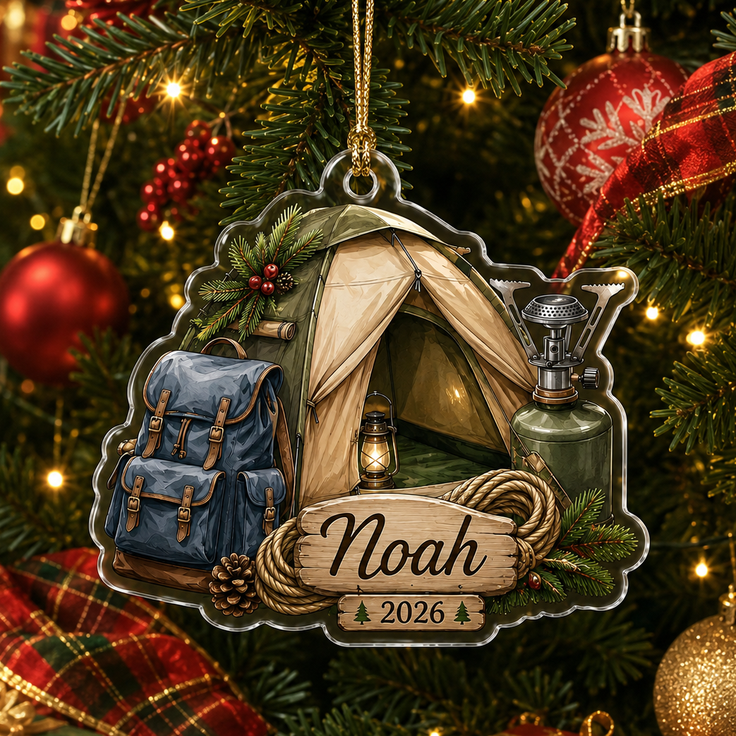 Camping Personalize Acrylic Alone Camping