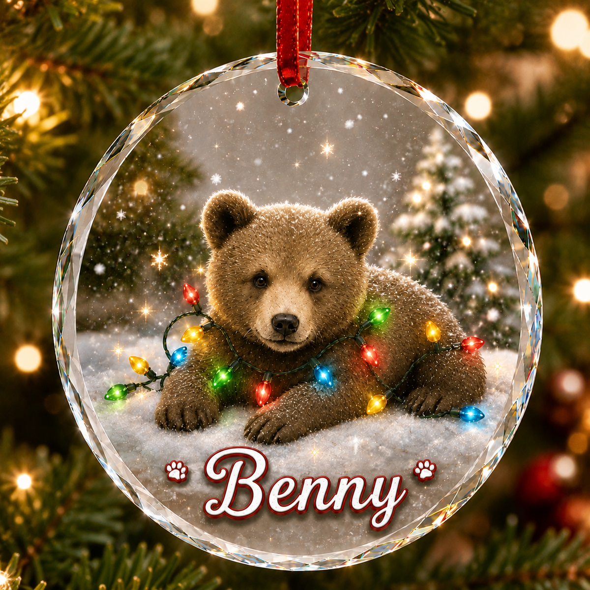 Glass Animal Led Light Bear