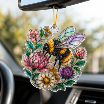 Bird With Flower Bumblebee