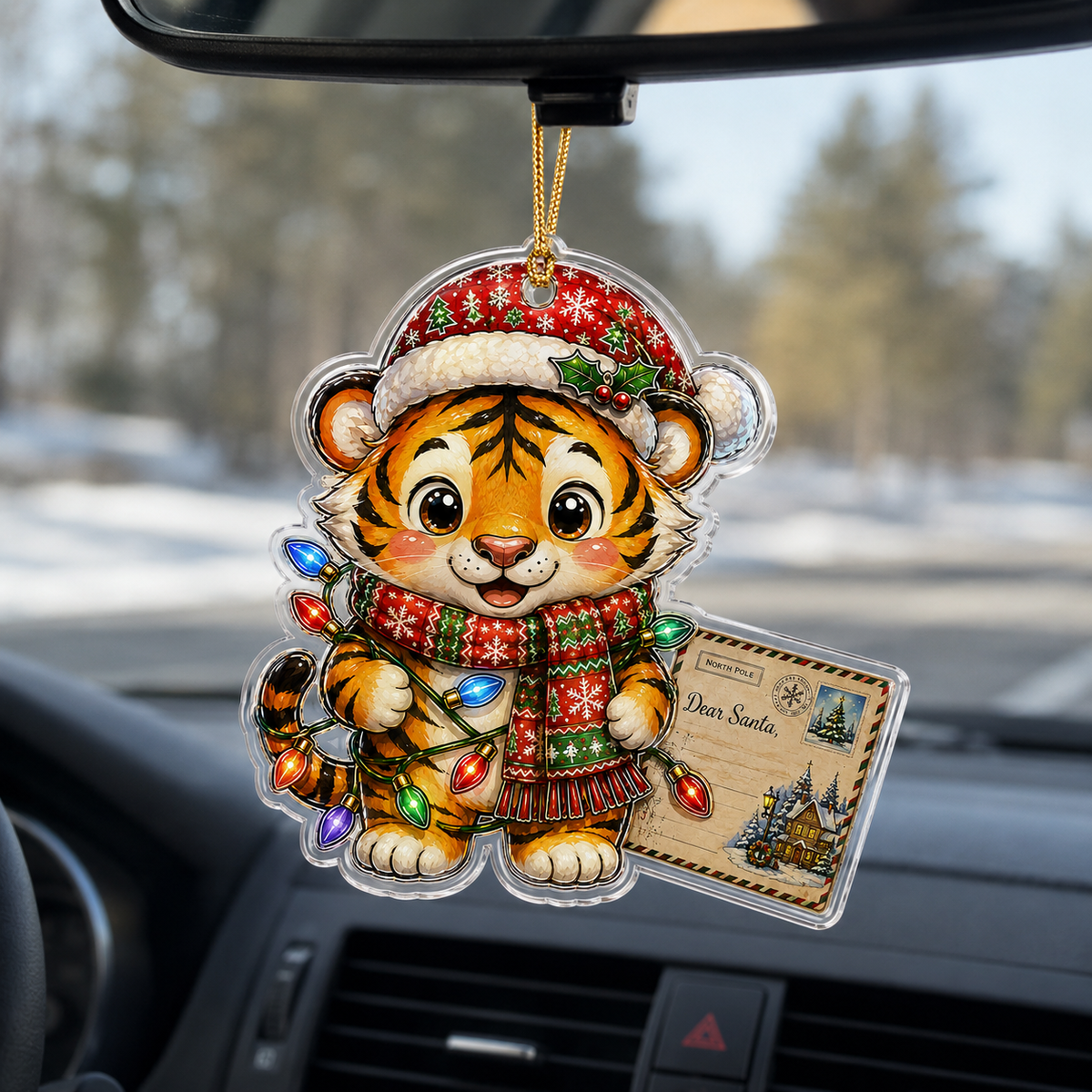 Animal With Christmas Led Tiger
