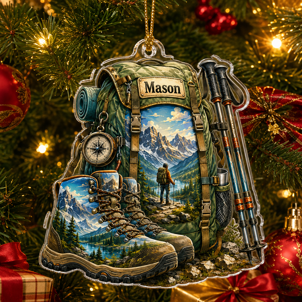 Custom Name Hiking And Trekking Acrylic Style 7