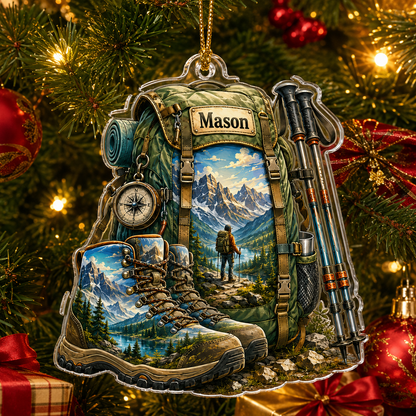 Custom Name Hiking And Trekking Acrylic Style 7