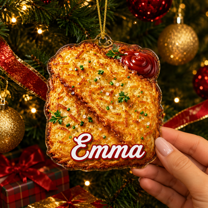 Breakfast Custom Name Crispy Hash Browns Acrylic